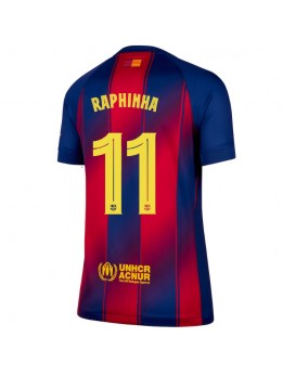 Billige Barcelona Raphinha Belloli #11 Hjemmedrakt Dame 2025-26 Kortermet